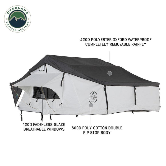 Overland Vehicle Systems Nomadic 3 Arctic Extended Roof Top Tent