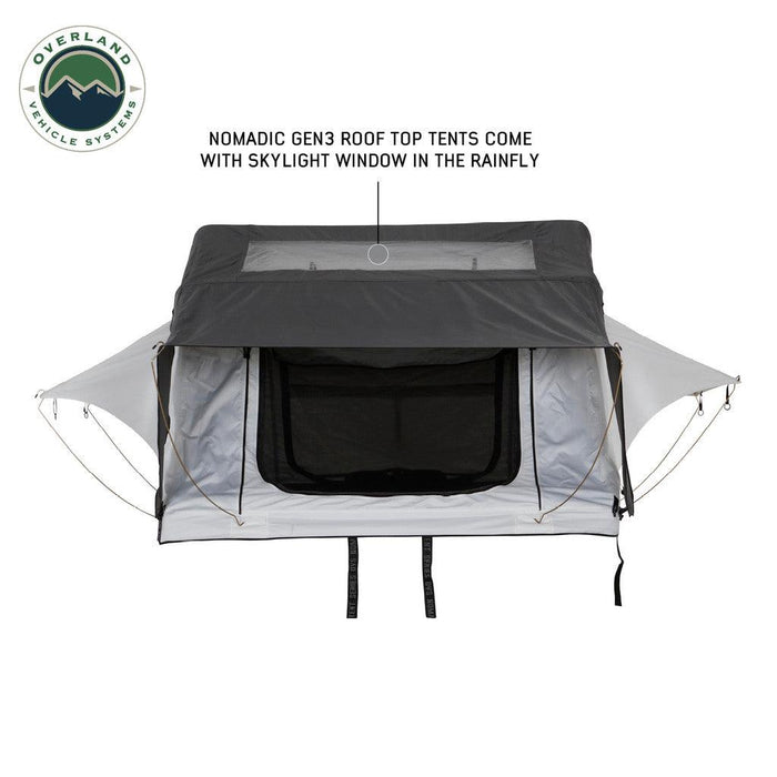 Overland Vehicle Systems Nomadic 3 Arctic Extended Roof Top Tent