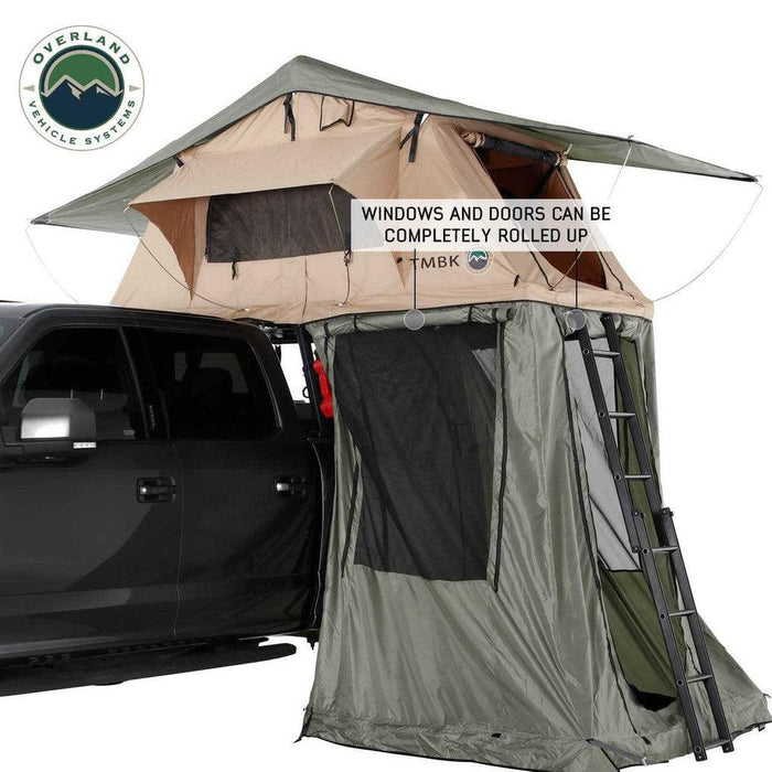 Overland Vehicle Systems TMBK Annex Room, Green Base With Black Floor & Travel Cover