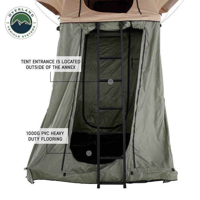 Overland Vehicle Systems TMBK Annex Room, Green Base With Black Floor & Travel Cover