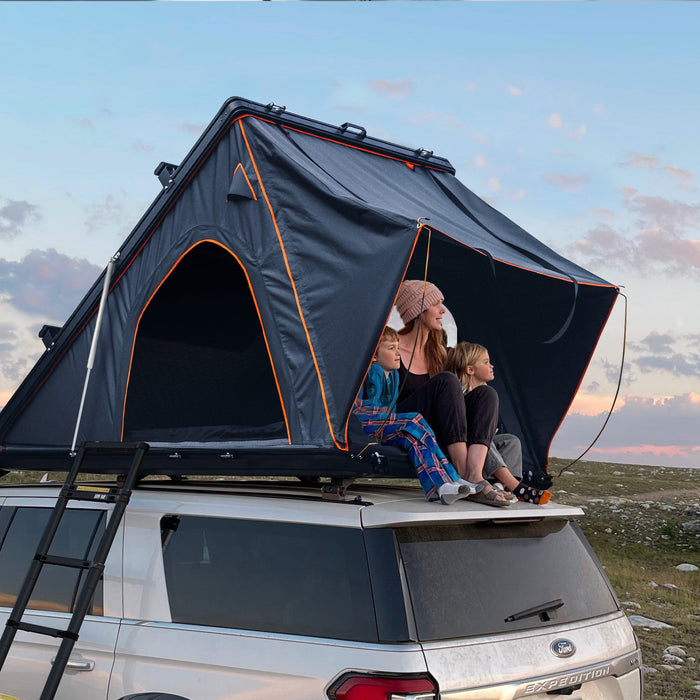 Trustmade Scout Plus Clamshell Roof Top Tent with Roof Rack