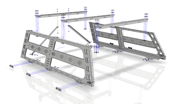 CBI Off Road Ford F-150 Cab Height Bed Rack | 6.5' Bed | 2004-2022