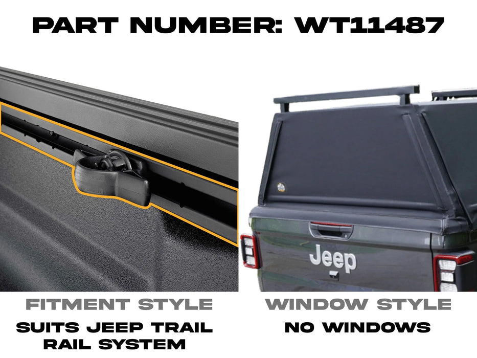 WildTop Jeep Gladiator Truck Cap 2020-Current 5ft (60.3 in)