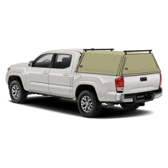 WildTop Soft Truck Cap for 2015-2023 3rd Gen Toyota Tacoma 5ft Bed (60.5 in)