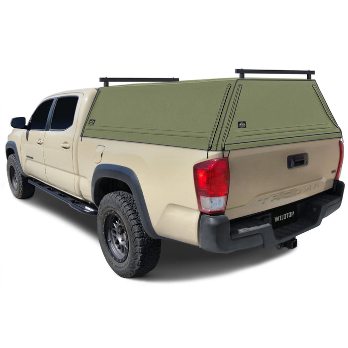 WildTop Soft Truck Cap for 2015-2023 3rd Gen Toyota Tacoma 6ft Bed (73.7 in)