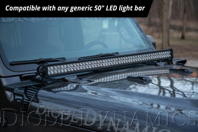 Diode Dynamics SS50 Hood LED Light Bar Kit for 2018-2024 Jeep JL Wrangler/Gladiator