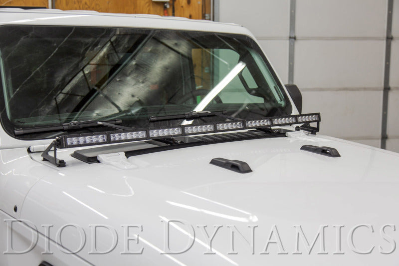 Diode Dynamics SS50 Hood LED Light Bar Kit for 2018-2024 Jeep JL Wrangler/Gladiator