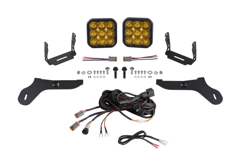 Diode Dynamics SS5 Bumper LED Pod Light Kit For 2017-2020 Ford Raptor