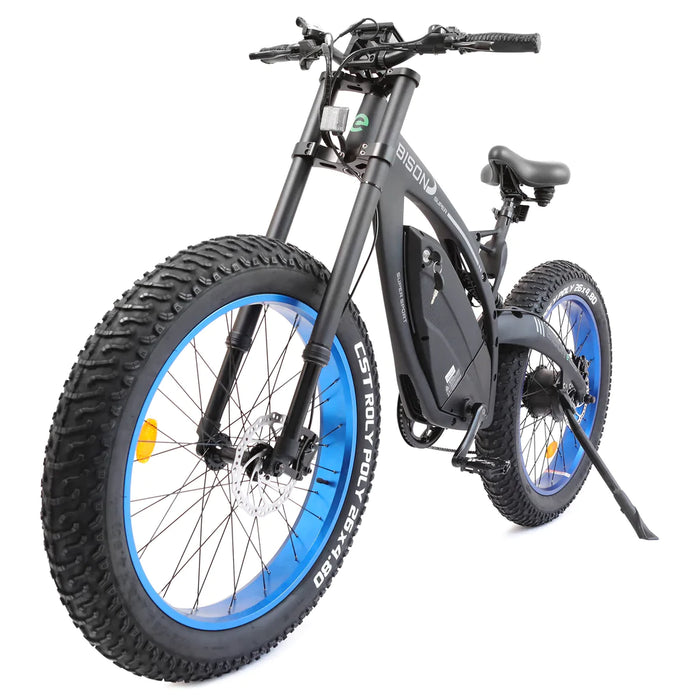 ECOTRIC BIKES 48v 17.6AH 1000W Big Fat Tire Ebike Bison-Matte Black