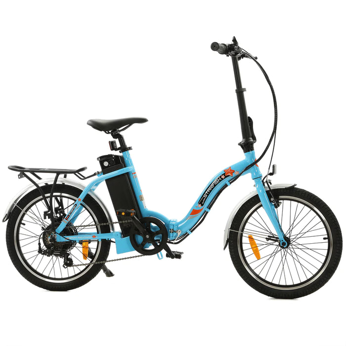 ECOTRIC BIKES UL Certified Starfish 20" Portable and Folding Electric Bike