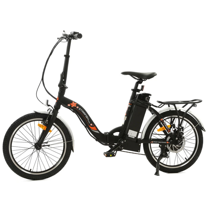 ECOTRIC BIKES UL Certified Starfish 20" Portable and Folding Electric Bike