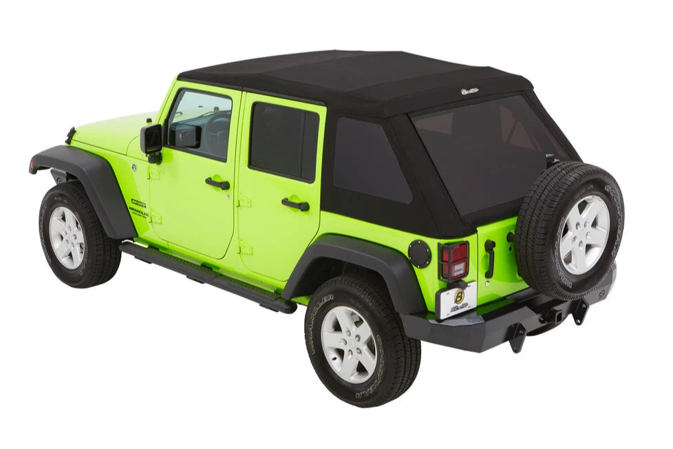 BesTop Trektop Glide Slantback Soft Top For 2007-18 Jeep Wrangler JK