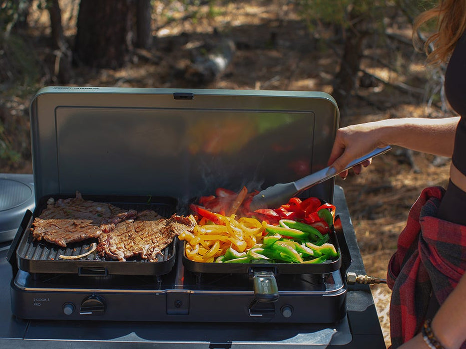 CADAC 2 Cook 3 Pro Deluxe - Portable 3 Piece Gas Camp Cooker