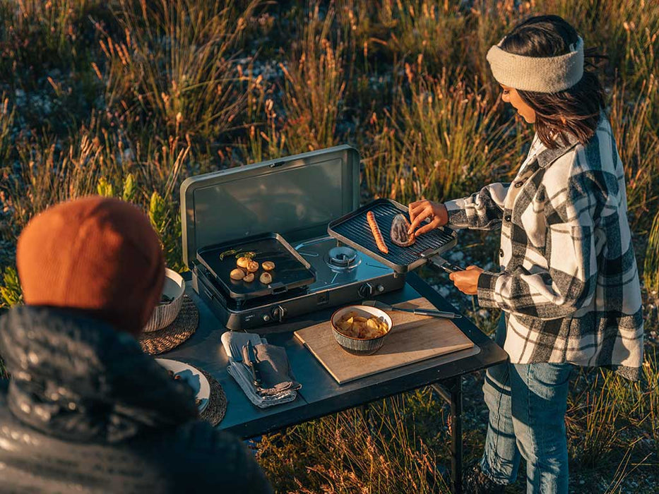 CADAC 2 Cook 3 Pro Deluxe - Portable 3 Piece Gas Camp Cooker