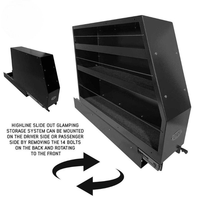 Overland Vehicle Systems Highline Slide Out Storage System