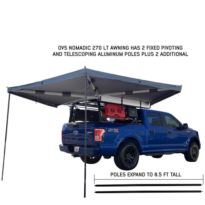 Overland Vehicle Systems Nomadic 270 LT Awning with Black Cover