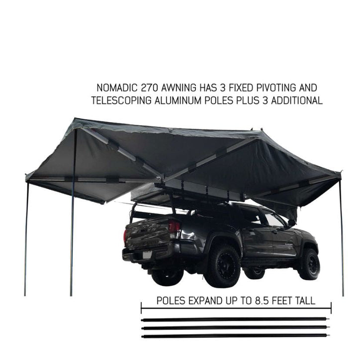Overland Vehicle Systems Nomadic 270 Awning with Black Cover