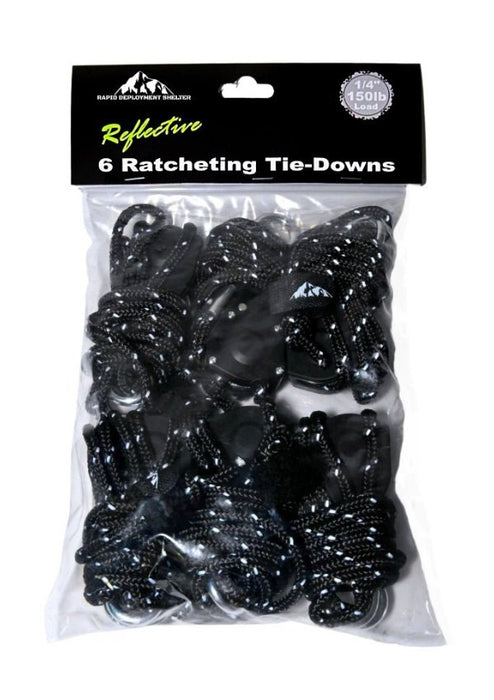 RDS Reflective Tie-Down Ropes (6 pcs)